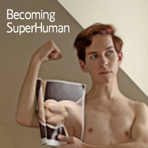 "Becoming Superhuman" Book Cover Réalisé par Gerry Hemming