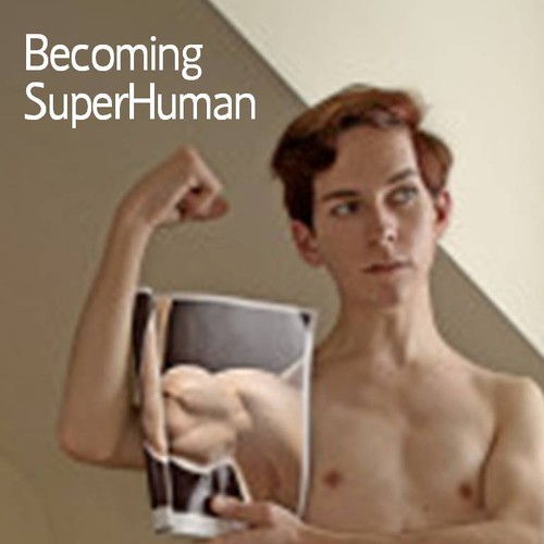 "Becoming Superhuman" Book Cover Design by Gerry Hemming