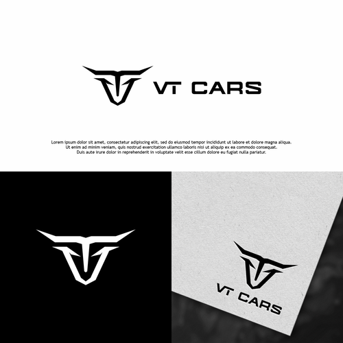 VT Cars - Auto garage logo Design by Nurseart13