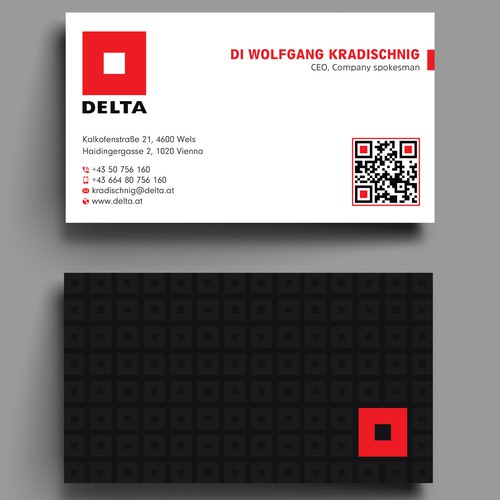 DELTA Business Card Relaunch Design by prosenjit_P