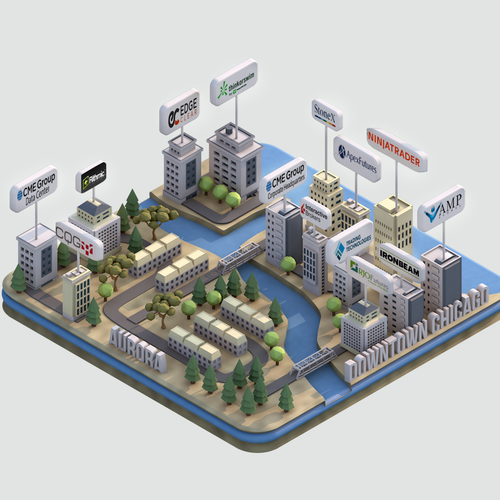 EXTENDED! Updated Dec 25th ILLUSTRATION OF DOWNTOWN CHICAGO OFFICE BUILDINGS. 2 video demonstrations for you to watch. Design by Malim