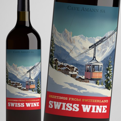 SWISS WINE for tourists Design by Windmill Designer™