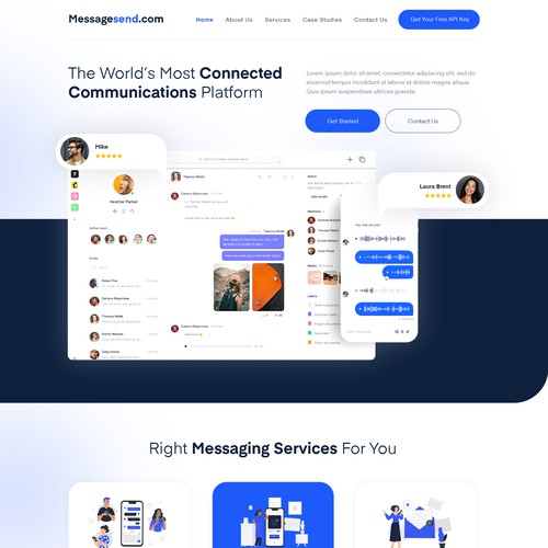 Messaging website Design by Shani ™