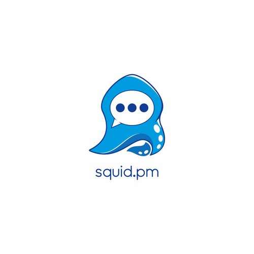 Design a squid logo for a messaging app/website/social network Design by DJstudio