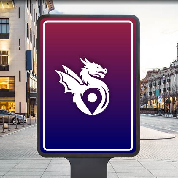 Design logo for a luxury travel brand, represented by a dragon