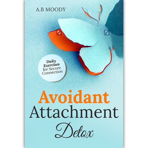 Cover for a book about avoidant attachment! Design by ink.sharia