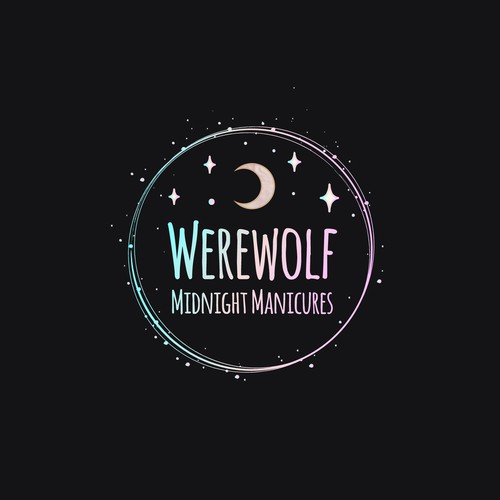 99d: Werewolf Midnight Manicures logo Design by TikaDesign