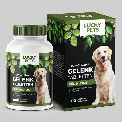 Modern label design for high quality joint tablets for dogs Design by Manthanshah