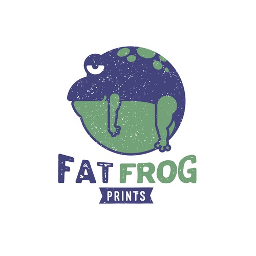 Logo Design for FAT FROG PRINTS | Logo design contest