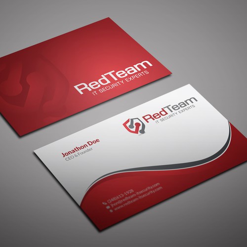 Create a business cards, letterhead and envelopes for Cyber Security ...