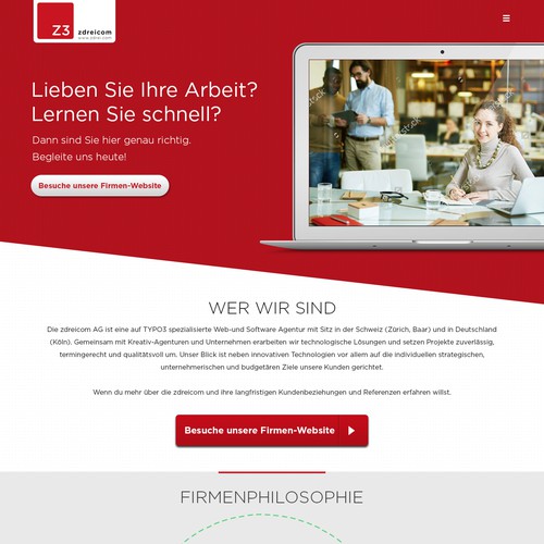 Landing page design contest entry by DzinePfect - Saibaba