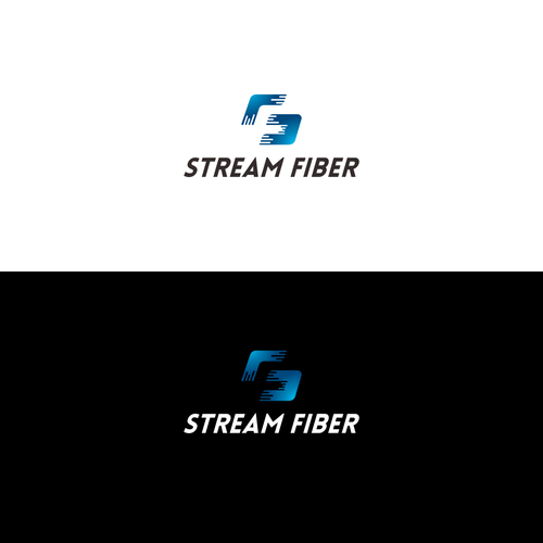 Stream Fiber Logo Design by Keener