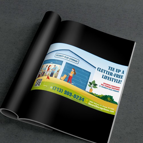 Eye-catching Illustration for Self Storage Ad in Golf Scorecard Design by JobDONE