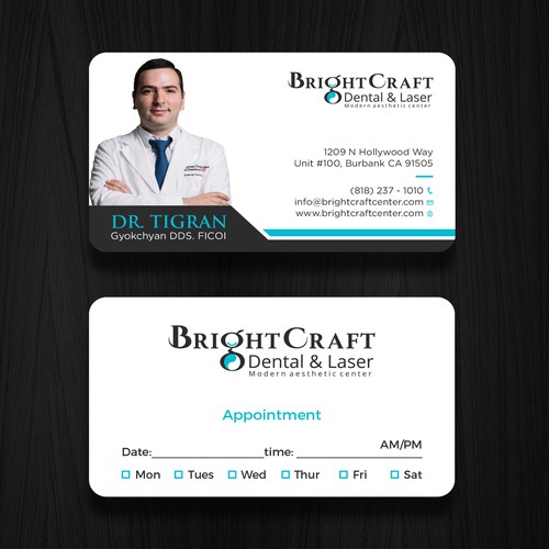 Modern Dental and Medical SPA business card Design by RENEXIT