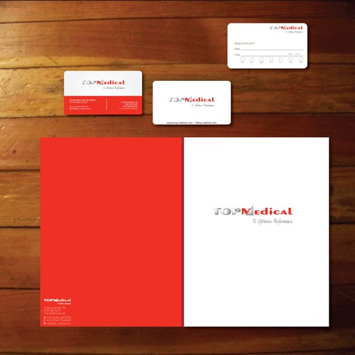 New stationery wanted for TOP Medical デザイン by andutzule