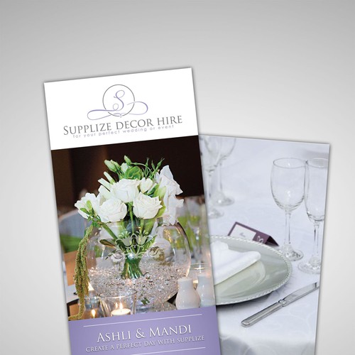 postcard or flyer for Supplize Decor Hire Design by Paagal