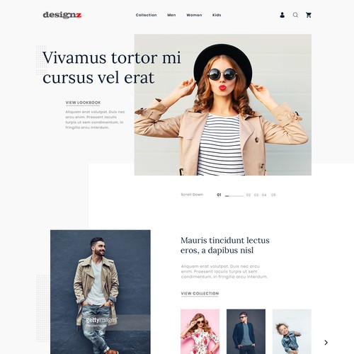 Web page design contest entry by MercClass