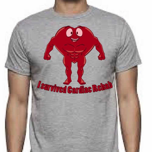 Patients graduating from Cardiac Rehab Tshirt contest