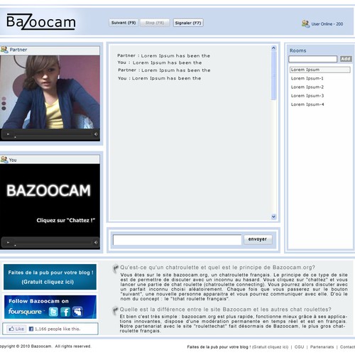 Bazoocam espaol chatroulette Chat ruleta