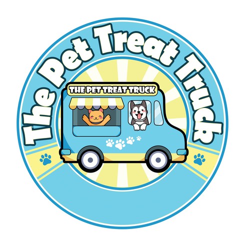 Design a cute/cartoon logo for our dog food truck! Design by yukiaruru