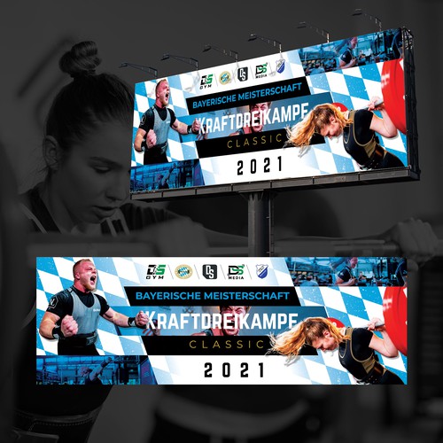 Unique, modern banner design for print - sports competition Réalisé par Apex_Forge