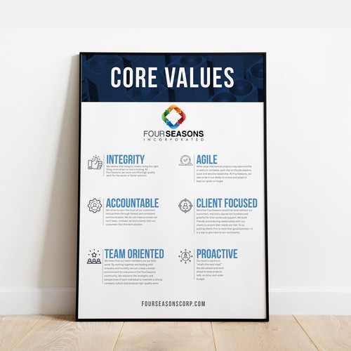 FourSeasons Core Values Campaign Design von Gecko Creatives