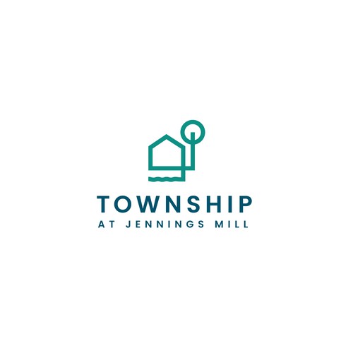 Logo design for new construction rental community of high-end townhomes Design by Waruna_S