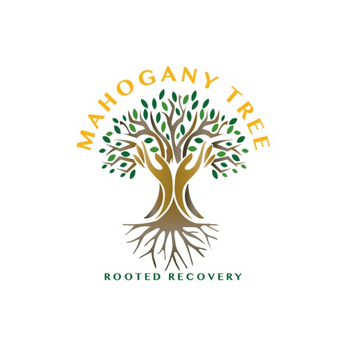 Mahogany Tree, Rooted Recovery.  Grow into new life! Design by TaSereda