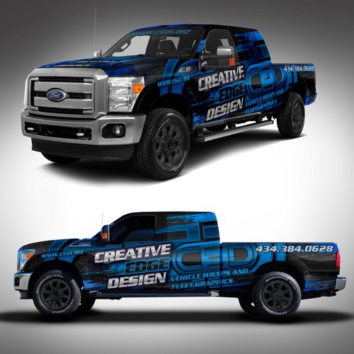 Looking for a real edgy look for a tough looking truck!, Car, truck or van  wrap contest