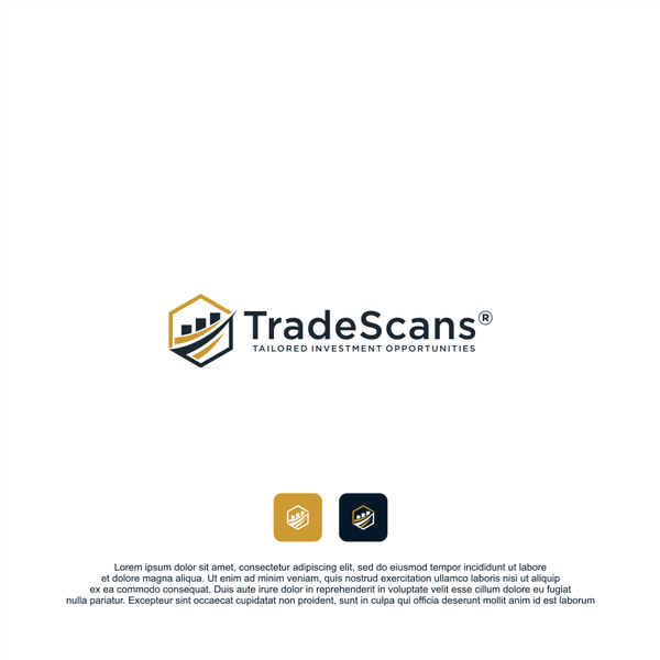 Design by sasongko5150 titled "Logo for Tailored Trade Ideas in the Stock Market"