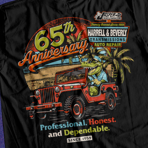 An Old Florida Feeling T-Shirt for Top Auto Repair Shop Design por Graphics Guru 87