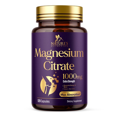 Premium Magnesium Citrate Design needed for Nature's Nutrition Design by UnderTheSea™