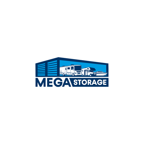 Mega Storage, a RV and boat storage facility needs a logo. Design by Raz4rt