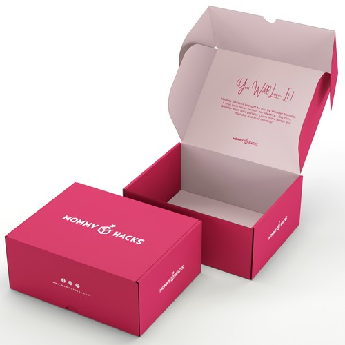 コンペ「Design Mailer Box for Mommy Hacks Monthly Subscription Box」のデザイン by MMXさん 