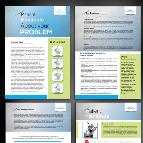 Design a Template for our Patient Handouts Brochure contest