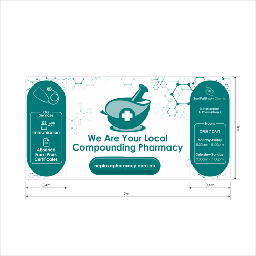Compounding Pharmacy Signage Design von Vitalia.m