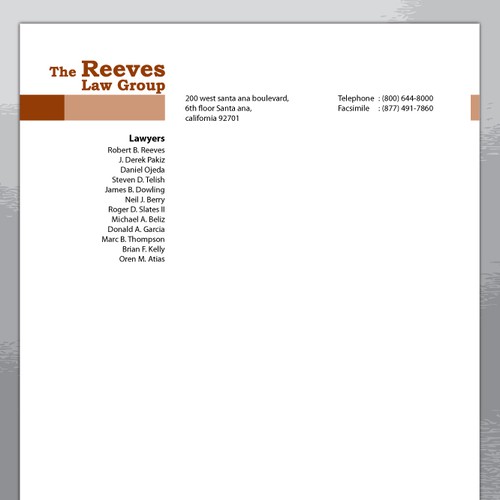 Law Firm Letterhead Design デザイン by impress