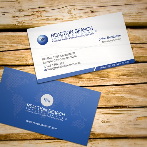 Create a new Business Card design for an Executive Search Company Design réalisé par conceptu