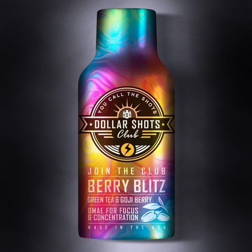 Create an eye-catching energy shot drink bottle design for the relaunch our eCommerce Supplement Shot Co.!! Design réalisé par Dimanist