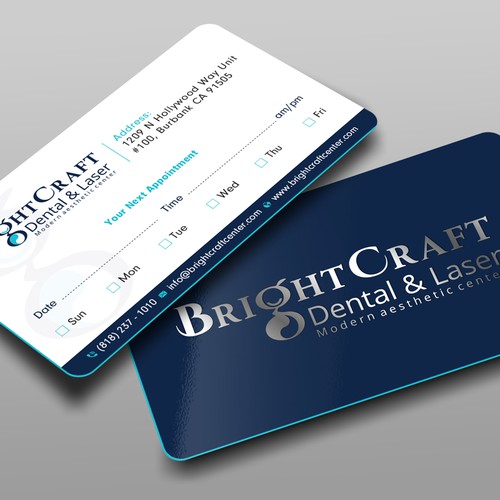 Modern Dental and Medical SPA business card Design réalisé par prosenjit_P