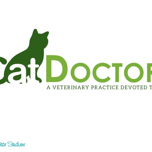 Cat lovers!  Create a simple yet elegant cat logo for a cat only veterinary hospital. Design by SeaStarStudios