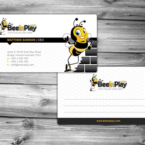Help BeeInPlay with a Business Card Réalisé par maloandjelce