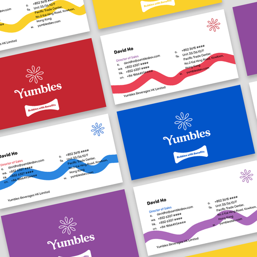 Create a Business Card for Yumbles! A Young Dynamic Fermented Foods Company Based in Hong Diseño de Aksara Studio