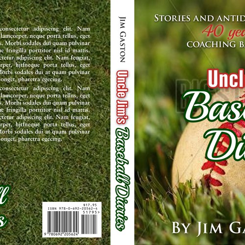 Little league baseball book cover Design by dalim