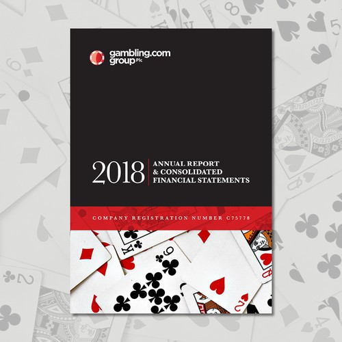 Annual Report Cover for Gambling.com Group Réalisé par MK_Design