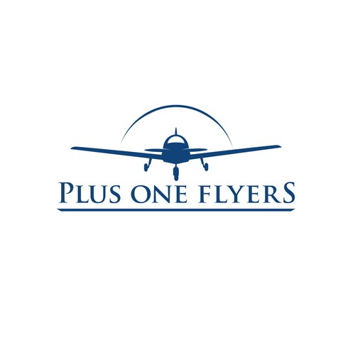 Airplane themed logo for private pilot flying club! Design by Logicainfo ♥