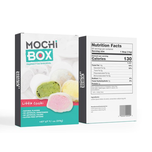 Create Packaging for the new Mochi Box - perfect Ice Snacking Design by syakuro