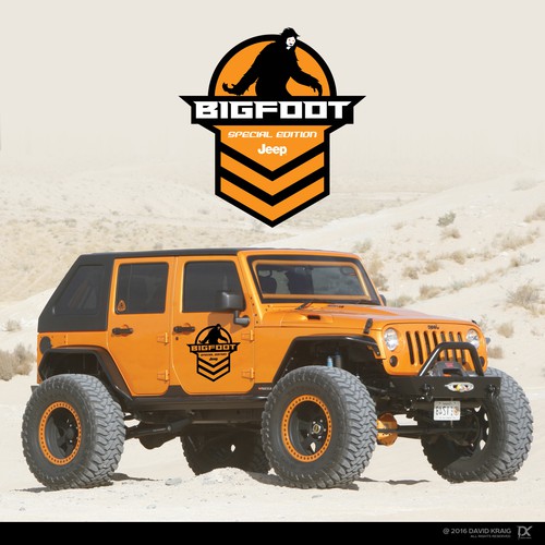 Bigfoot Special Edition Jeep Logo | Logo design contest