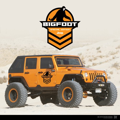 Bigfoot special edition jeep logo | Logo design contest | 99designs