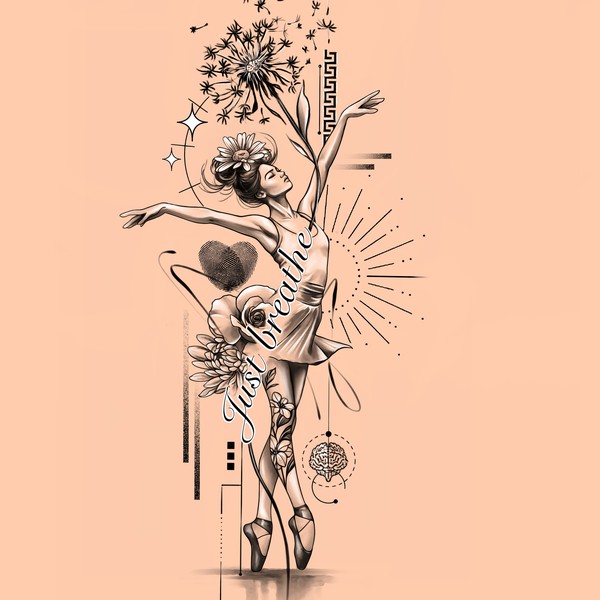 Geometric tattoo design 